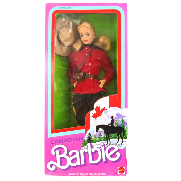 Canadian Barbie Doll 1987 Mattel Dolls of the World Collection Vintage NIB #4928 - Picture 2 of 8